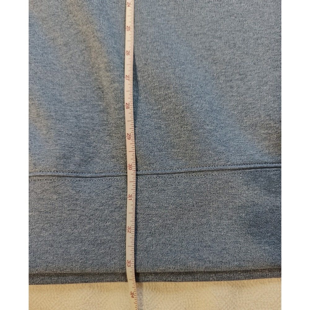 Tommy Hilfiger Mens XXL Quarter Zip Pullover Heather Blue Gray Mock Neck Sweater - Picture 5 of 7